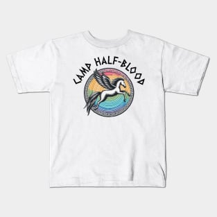 camp half blood rainbow color Kids T-Shirt